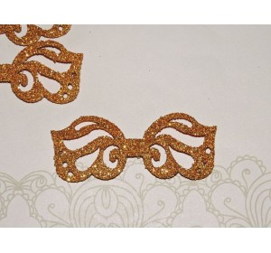 Заготовка "Сердцевина для банта 2" 6*2,5 см, цв.  золото - 1шт.