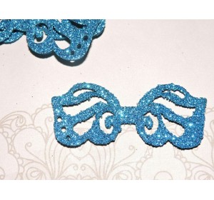 Заготовка "Сердцевина для банта 2" 6*2,5 см, цв.  бирюзовый - 1шт.