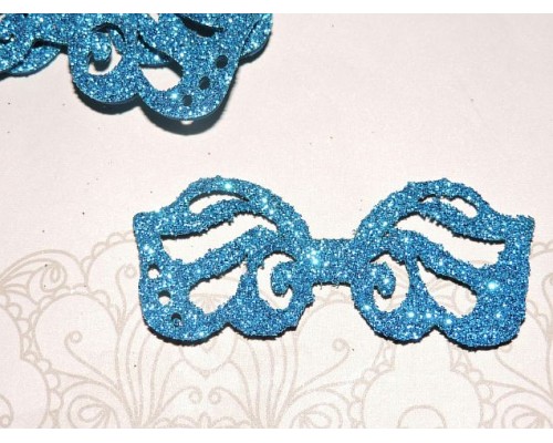 Заготовка "Сердцевина для банта 2" 6*2,5 см, цв.  бирюзовый - 1шт.