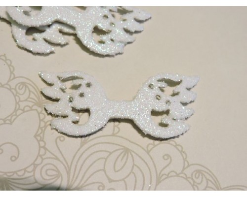 Заготовка "Сердцевина для банта 1" 5,5*2 см, цв.  белый - 1шт.