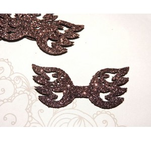 Заготовка "Сердцевина для банта 1" 5,5*2 см, цв.  шоколадный - 1шт.