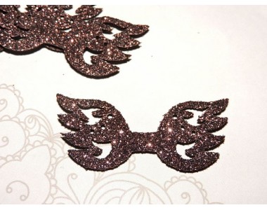 Заготовка "Сердцевина для банта 1" 5,5*2 см, цв.  шоколадный - 1шт.