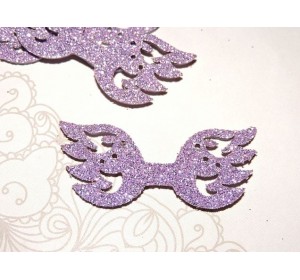 Заготовка "Сердцевина для банта 1" 5,5*2 см, цв.  сиреневый - 1шт.