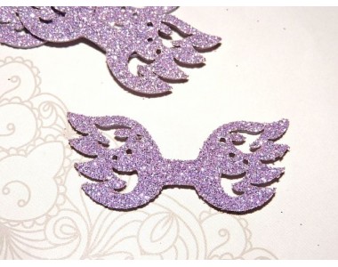 Заготовка "Сердцевина для банта 1" 5,5*2 см, цв.  сиреневый - 1шт.