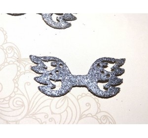 Заготовка "Сердцевина для банта 1" 5,5*2 см, цв.  графит - 1шт.