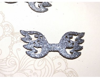 Заготовка "Сердцевина для банта 1" 5,5*2 см, цв.  графит - 1шт.