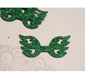 Заготовка "Сердцевина для банта 1" 5,5*2 см, цв.  зеленый - 1шт.