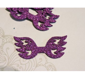 Заготовка "Сердцевина для банта 1" 5,5*2 см, цв.  фиолетовый - 1шт.