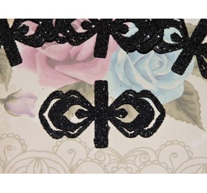 Заготовка "Сердцевина для банта 3" 5*2 см, цв.  черный - 1шт.