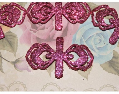 Заготовка "Сердцевина для банта 3" 5*2 см, цв.  фукси - 1шт.