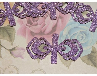 Заготовка "Сердцевина для банта 3" 5*2 см, цв.  сиреневый - 1шт.