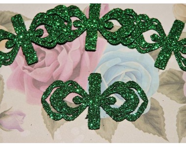 Заготовка "Сердцевина для банта 3" 5*2 см, цв.  зеленый - 1шт.