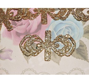 Заготовка "Сердцевина для банта 3" 5*2 см, цв.  золото - 1шт.