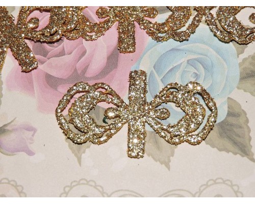 Заготовка "Сердцевина для банта 3" 5*2 см, цв.  золото - 1шт.