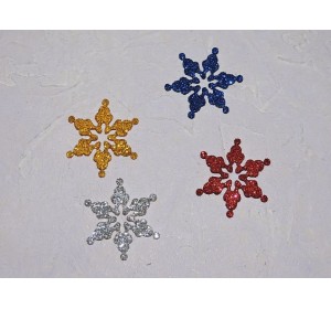 Заготовка фигурка "Снежинка 4" 3*3 см - 1 ш