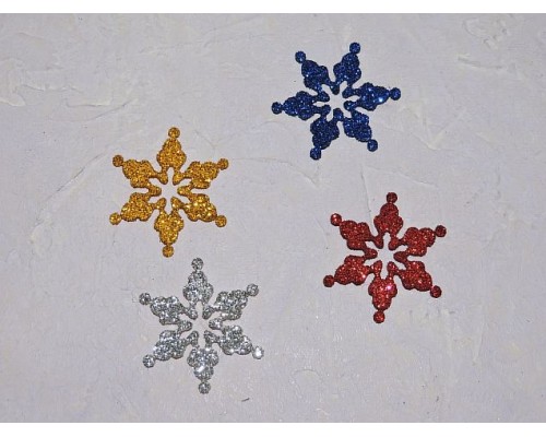 Заготовка фигурка "Снежинка 4" 3*3 см - 1 ш
