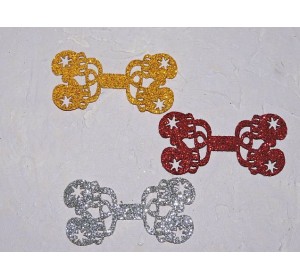 Заготовка сердцевина для бантика "Варешжки" 6*3 см - 1 шт