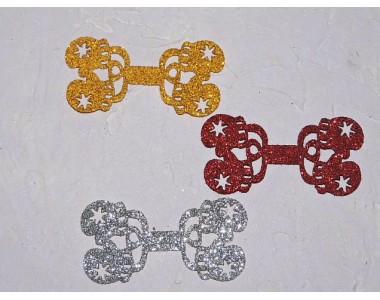 Заготовка сердцевина для бантика "Варешжки" 6*3 см - 1 шт