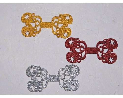 Заготовка сердцевина для бантика "Варешжки" 6*3 см - 1 шт