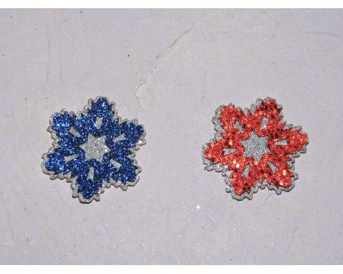 Патчи "Снежинка" 3,5 см - 1 шт 