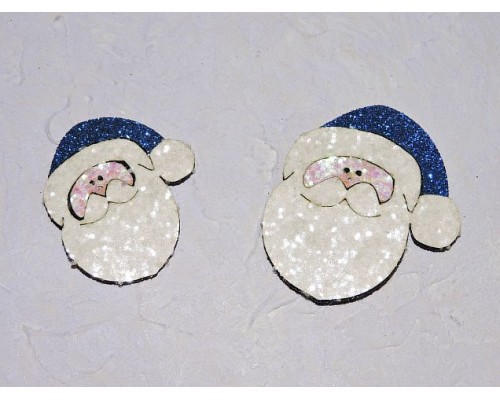 Патчи "Санта", цв. синий - 1шт