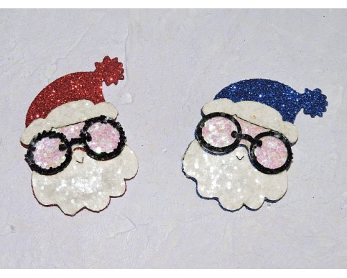 Патчи " Санта в очках", 50 мм - 1 шт
