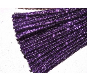 Проволока синельная металлик, цв. фиолетовый - 1 шт