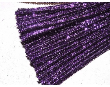 Проволока синельная металлик, цв. фиолетовый - 1 шт