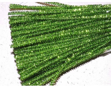 Проволока синельная металлик, цв. фисташковый - 1 шт