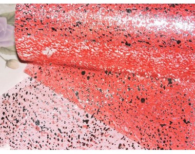 Фатин "Капли" 15 см*1м, цв. красный