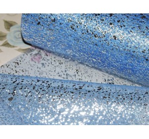 Фатин "Капли" 15 см*1м, цв. синий