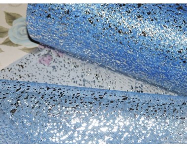 Фатин "Капли" 15 см*1м, цв. синий