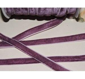 Лента бархатная 10 мм, цв.  вишневая пенка - 1 м