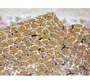 Козжам "Пайетки-узор",  цв. золото