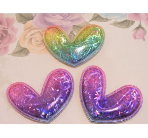 Патч голографик "Сердце" 5,5*4.5 см №4 - 1шт