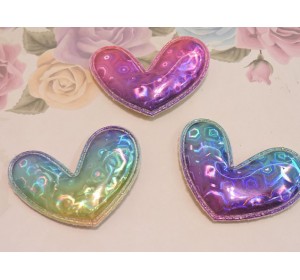 Патч голографик "Сердце" 5,5*4.5 см №9 - 1шт