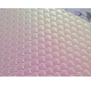 Кожзам " Чешуя", цв. сиреневый хамелеон