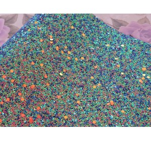 Кожзам "Пайетки", цв. мультиколор 2