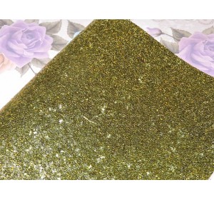 Кожзам "Пайетки ", цв. золото