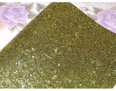 Кожзам "Пайетки ", цв. золото 232-266 Кожзам декоративный
