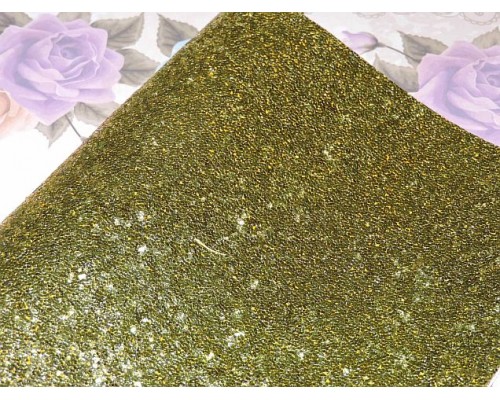 Кожзам "Пайетки ", цв. золото