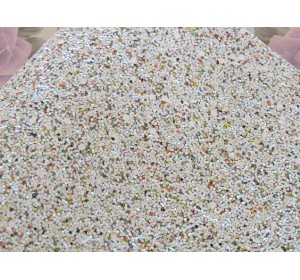 Кожзам "Пайетки ", цв. белый хамелеон