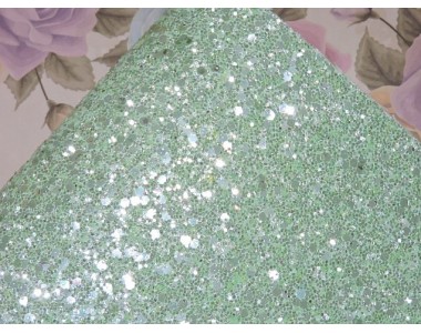 Кожзам " Пайетки пастель". цв. мятный 232-154 Кожзам декоративный