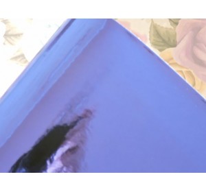 Кожзам "Зеркальный", цв. синий