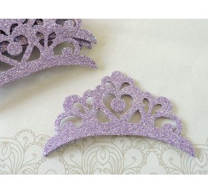 Заготовка "Корона 6" 10*6см, цв. сиреневый - 1 шт