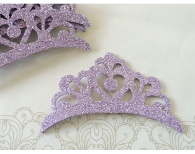 Заготовка "Корона 6" 10*6см, цв. сиреневый - 1 шт