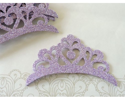 Заготовка "Корона 6" 10*6см, цв. сиреневый - 1 шт