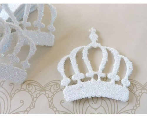 Заготовка "Корона 7" 5*5 см, цв. белый - 1 шт