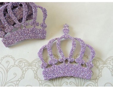 Заготовка "Корона 7" 5*5 см, цв. сиреневый - 1 шт