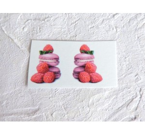 Термонаклейка "Макаруны" высота - 2,0 см (пара)